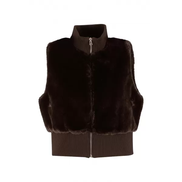  Dámská vesta URBAN CLASSICS TB7933-00075 BROWN 