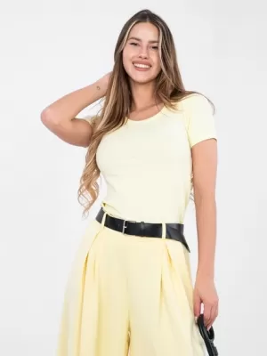 Dámské triko RUE PARIS RV-BZ-A1191.77 BRIGHT YELLOW