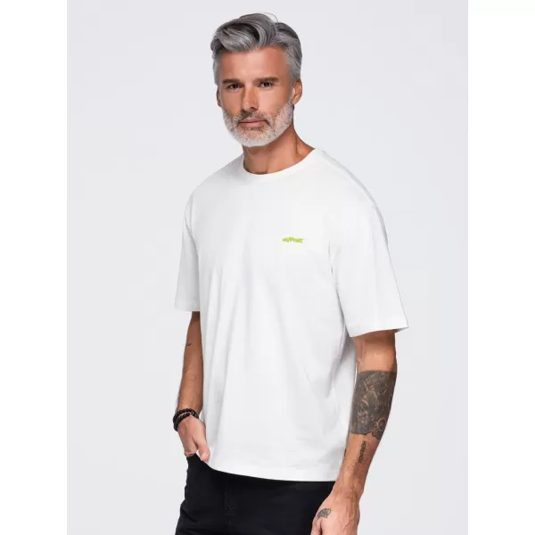  Pánské tričko OMBRE OM-TSPT-0284 OFF-WHITE 