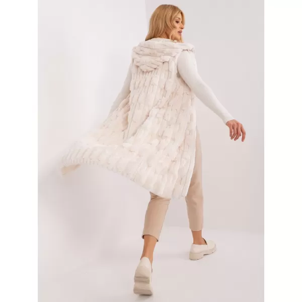  Dámská vesta WOOL FASHION ITALIA AT-KZ-2368-1.06 ECRU 
