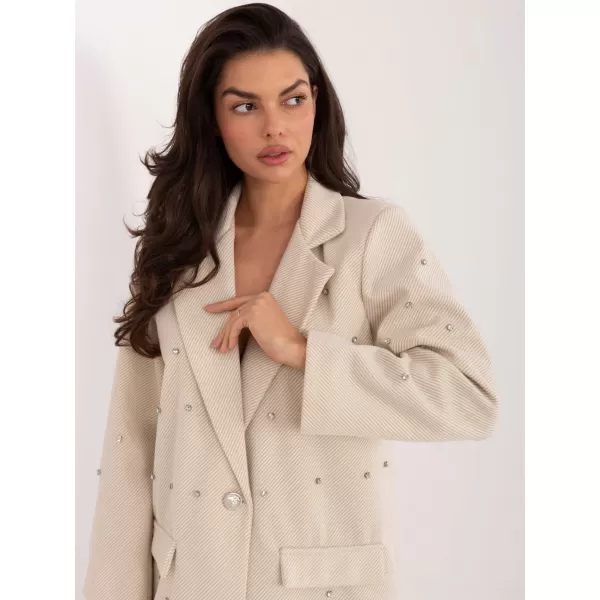  Dámské sako ITALY MODA IT-MA-18365.97 LIGHT BEIGE 