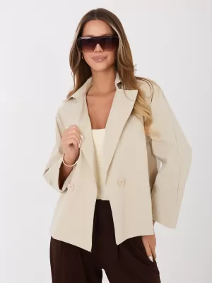 Dámská bunda RUE PARIS IT-KR-FL8897KSM.02 BEIGE