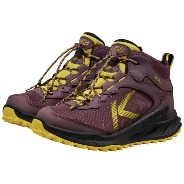  Juniorské boty KEEN ZIONIC MID WP HUCKLEBERRY/MANGO MINT 