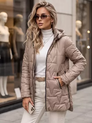 Dámská bunda DSTREET KARAMELOVÁ