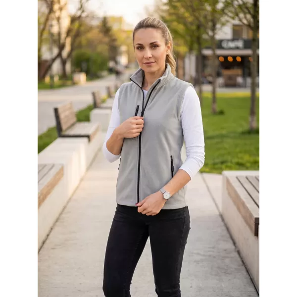  Dámská fleece vesta MALFINI EXIT W-525 SVĚTLE ŠEDÁ 
