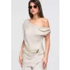 Dámská blůza LARICA OW-TS-E0053 BEIGE