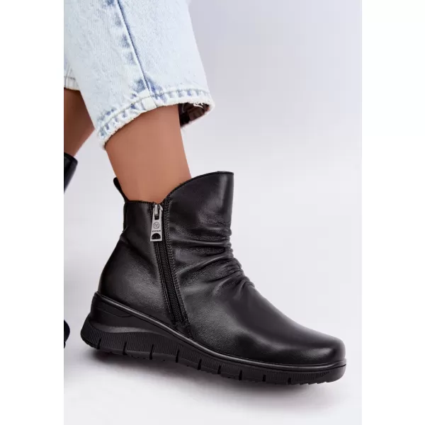 Dámské kotníkové boty VINCEZA 133117 BLACK 