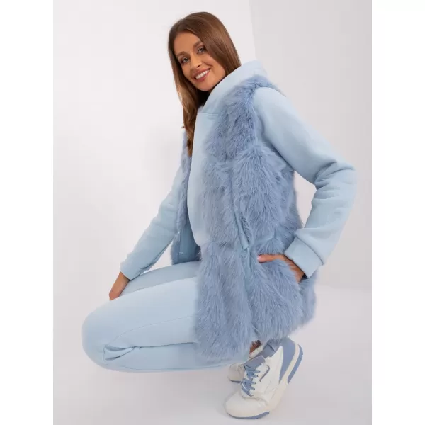  Dámská vesta WOOL FASHION ITALIA AT-KZ-2375.00P LIGHT BLUE 