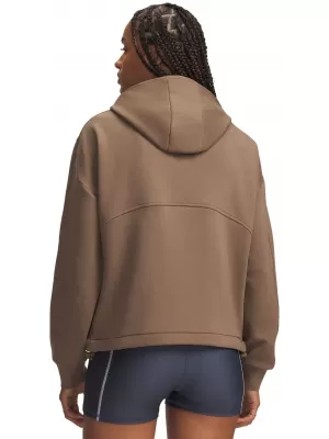 Dámská mikina UNDER ARMOUR UNSTOPPABLE FLEECE FZ JKT 6013520-219 HNĚDÁ