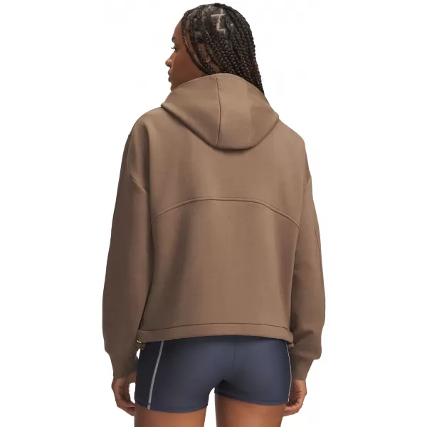  Dámská mikina UNDER ARMOUR UNSTOPPABLE FLEECE FZ JKT 6013520-219 HNĚDÁ 