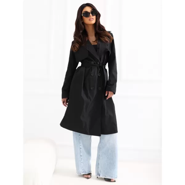  Dámský kabát RUE PARIS IT-PL-FL8808.01 BLACK 