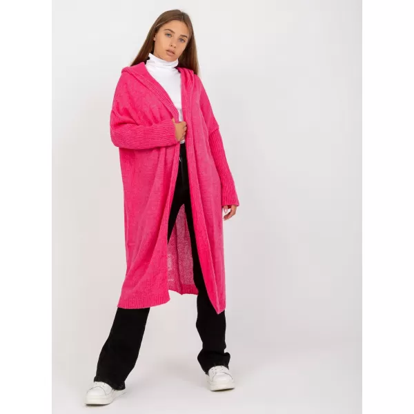  Dámský kardigan OCH BELLA TW-SW-BI-M56.35 FLUO PINK 