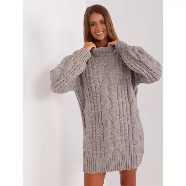  Dámský svetr WOOL FASHION ITALIA AT-SW-2367-1.35P GRAY 