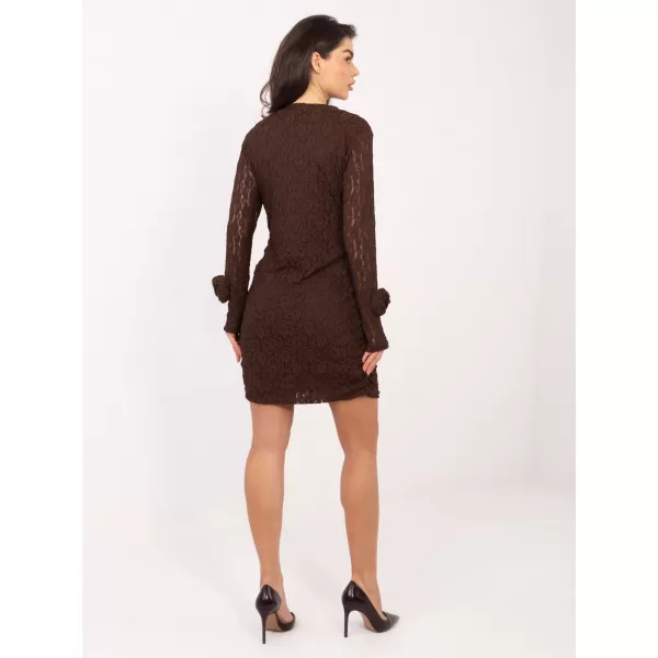  Dámské šaty ITALY MODA IT-SK-9913.30 DARK BROWN 