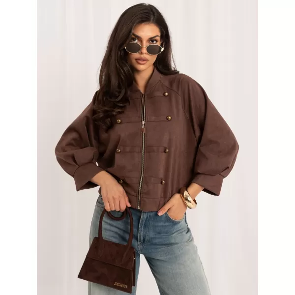  Dámská bunda ITALY MODA MI-KR-3546.65 DARK BEIGE 