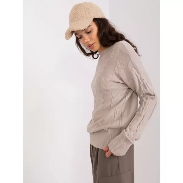  Dámský svetr WOOL FASHION ITALIA AT-SW-2340.43 BEIGE 