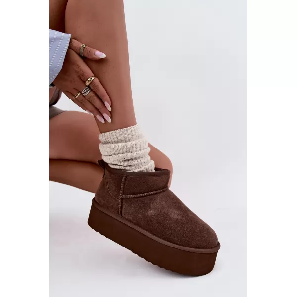  Dámské sněhule BOTO 6391 BROWN 