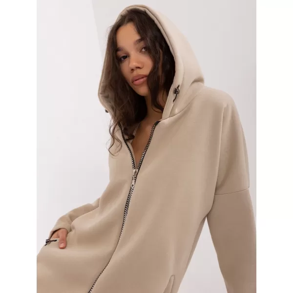  Dámská mikina RUE PARIS RV-BL-4858-1.99P BEIGE 