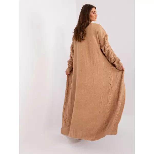  Dámský kardigan WOOL FASHION ITALIA AT-SW-2395.30 CAMEL 