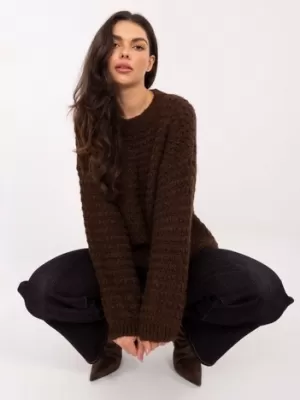 Dámský svetr ITALY MODA MI-SW-1028.22 BROWN