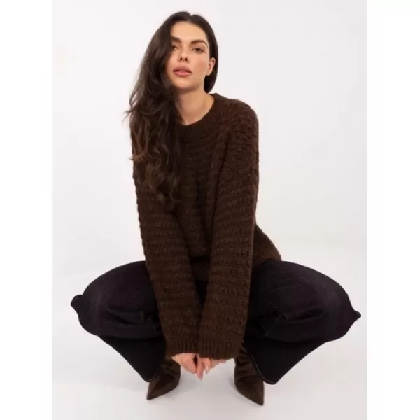  Dámský svetr ITALY MODA MI-SW-1028.22 BROWN 