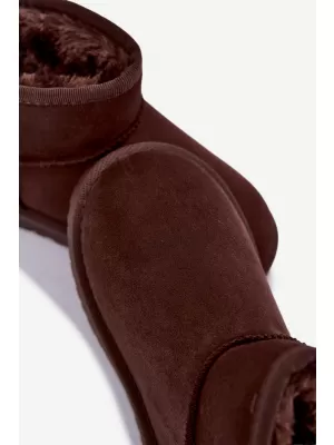 Dětské sněhule BOTO 40412-3D CHOCOLATE