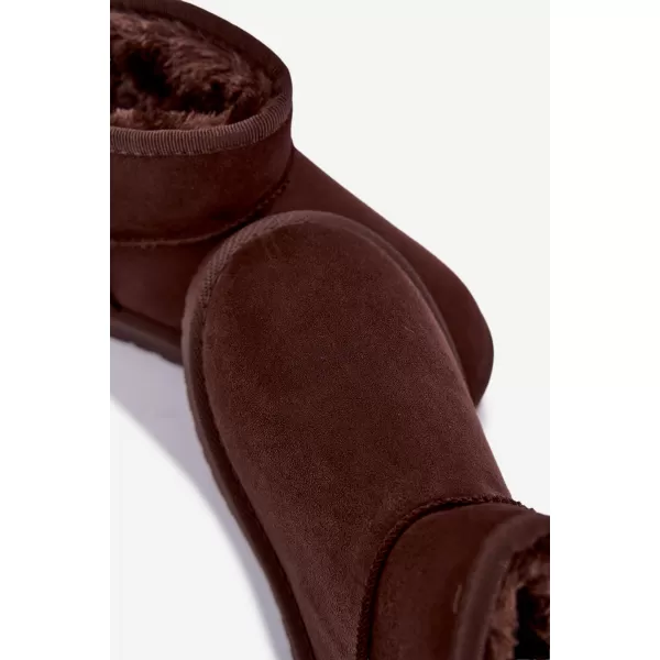  Dětské sněhule BOTO 40412-3D CHOCOLATE 