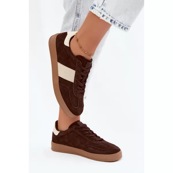  Dámské tenisky BIG STAR SHOES UU274008 BROWN/BEIGE 