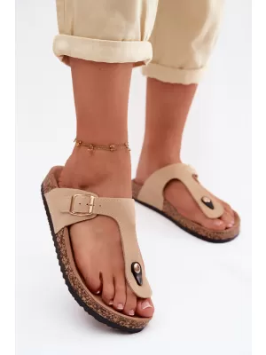 Dámské žabky BOTO 26SD21-101 BEIGE