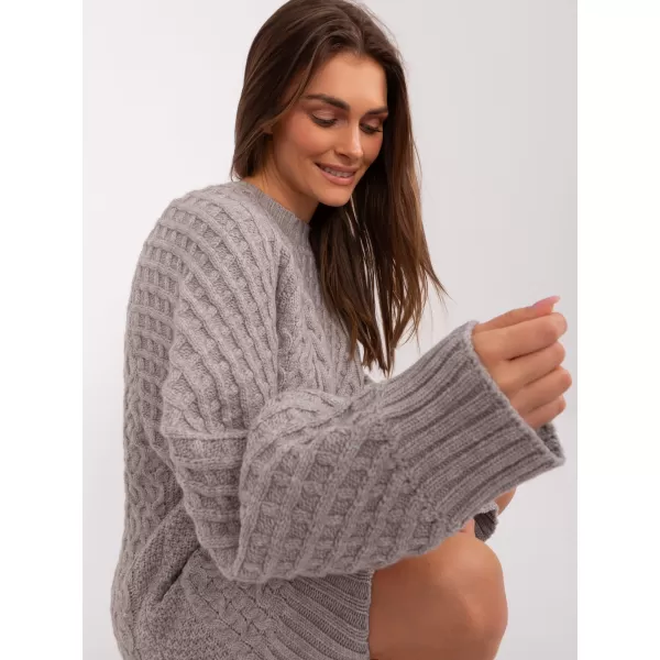  Dámský svetr WOOL FASHION ITALIA AT-SW-2367-2.64P GRAY 