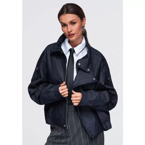  Dámská bunda OMBRE OW-JALP-0137 NAVY BLUE 