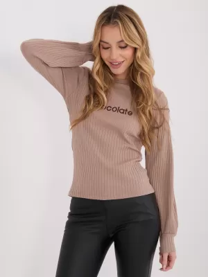 Dámská halenka RUE PARIS RV-BZ-A1051.96 DARK BEIGE