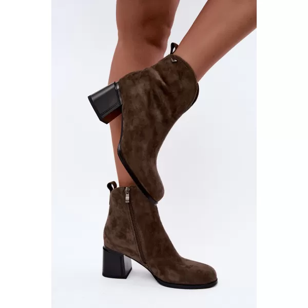 Dámské kotníkové boty VINCEZA 91178 BROWN 