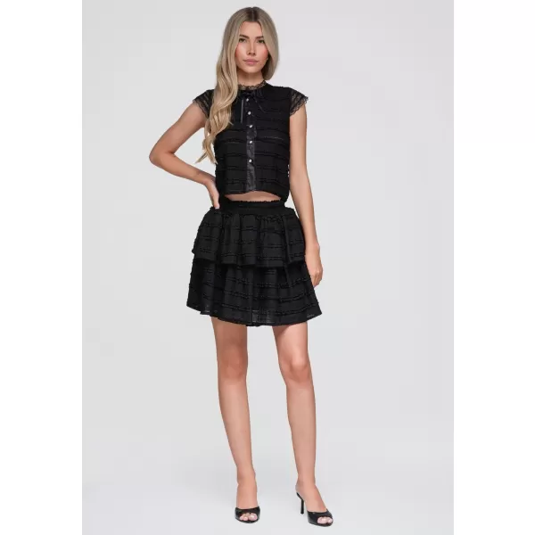  Dámská sukně OMBRE OW-GL-E0014 BLACK 