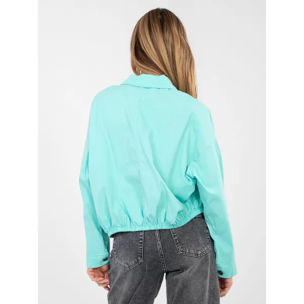  Dámská košile RUE PARIS IT-KS-FL9273.29 TURQUOISE 