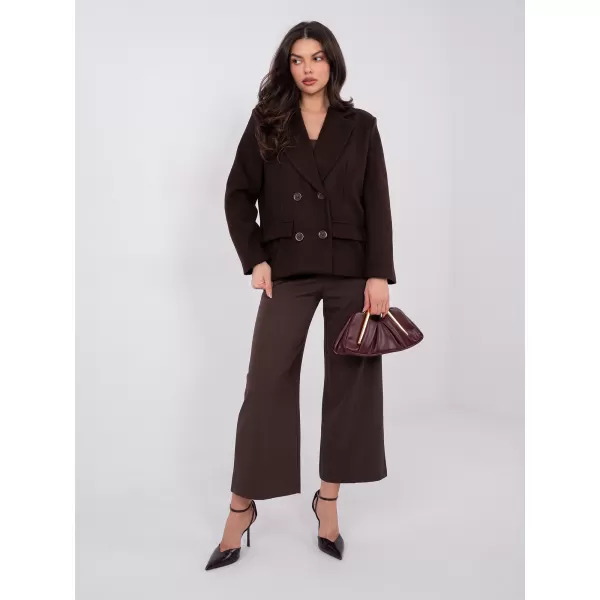  Dámská bunda RUE PARIS IT-KR-FL9559.02P DARK BROWN 
