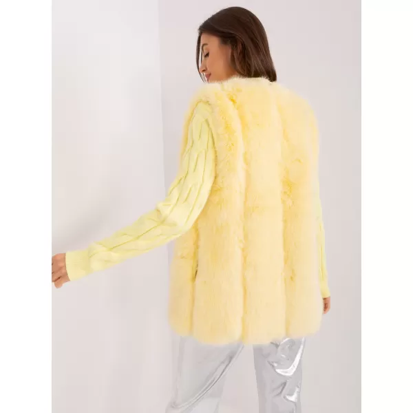  Dámská vesta WOOL FASHION ITALIA AT-KZ-2368.00P BRIGHT YELLOW 