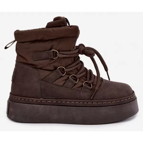  Dámské boty BIG STAR SHOES UU274191 BROWN/BEIGE 