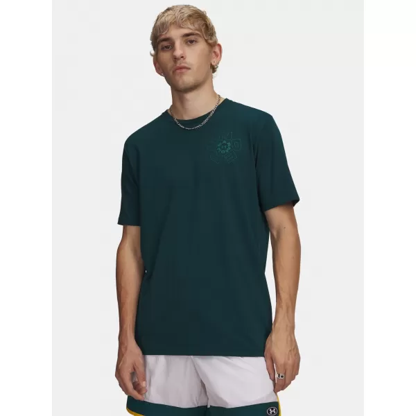  Pánské triko UNDER ARMOUR M RADIAL WM SS 6009264-919 ZELENÁ 