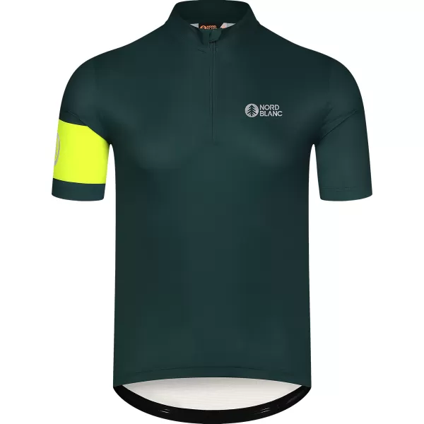  Pánský cyklo dres NORDBLANC CAMEL NBSMF8079 TMAVĚ ZELENÁ 