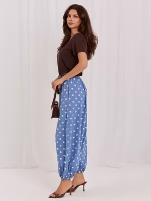Dámské kalhoty ITALY MODA MO-SP-13588.95 BLUE