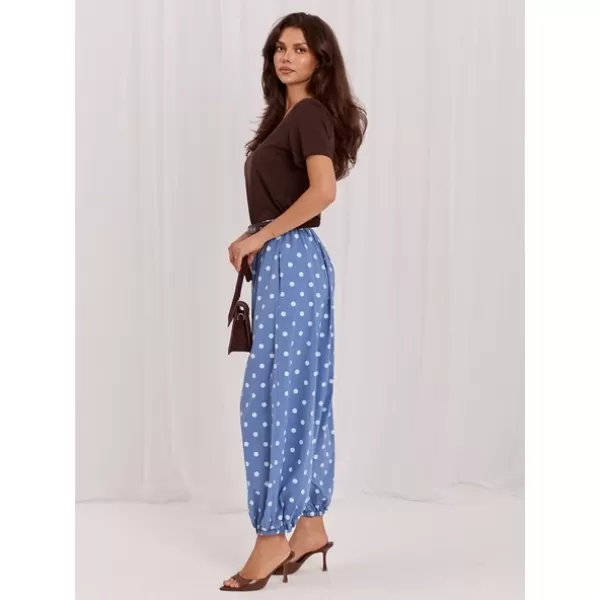  Dámské kalhoty ITALY MODA MO-SP-13588.95 BLUE 