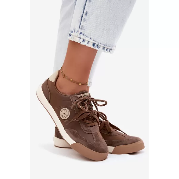  Dámské tenisky BIG STAR SHOES UU274002 BROWN/BEIGE 