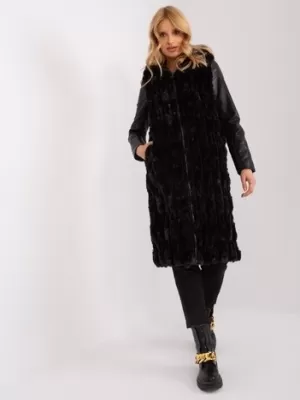 Dámská vesta WOOL FASHION ITALIA AT-KZ-2368-1.13 NOIRE
