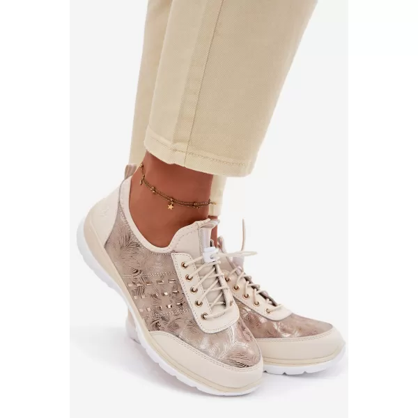  Dámské tenisky D&A GR61-5990 BEIGE 