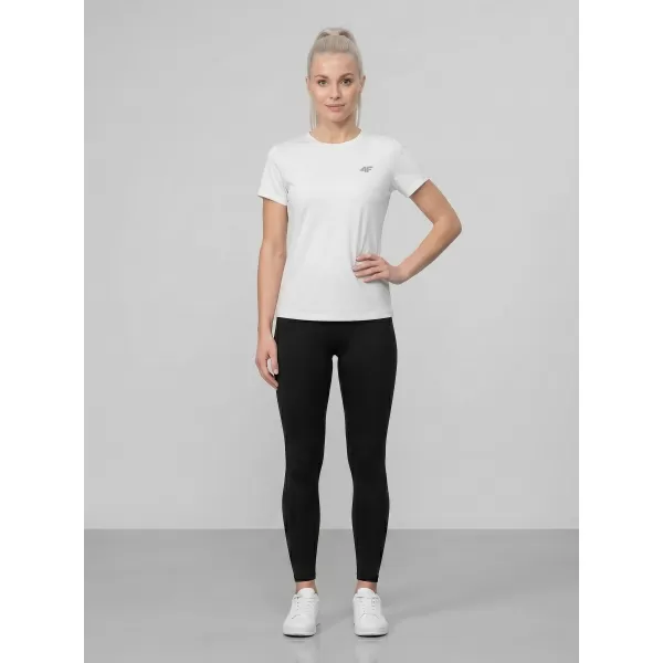  Dámské triko 4F 4FWMM00TTSHF3308 WHITE 