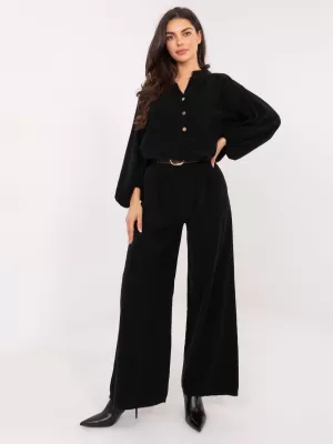 Dámské kalhoty ITALY MODA IT-SP-25782.73 NOIRE
