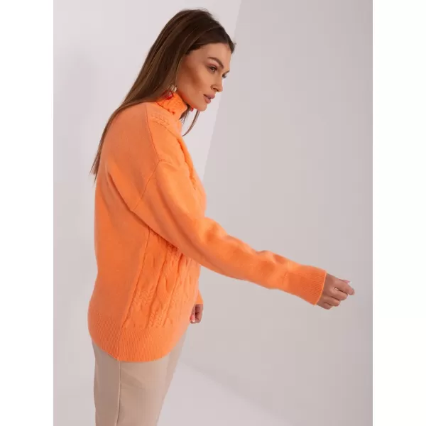  Dámský svetr WOOL FASHION ITALIA AT-SW-23401.97P BRIGHT ORANGE 