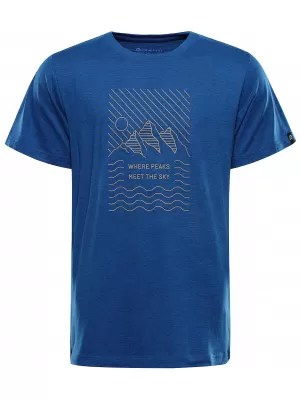 Pánské outdoorové triko ALPINE PRO NOGER 2 ELECTRIC BLUE LEMONADE VARIANTA PA