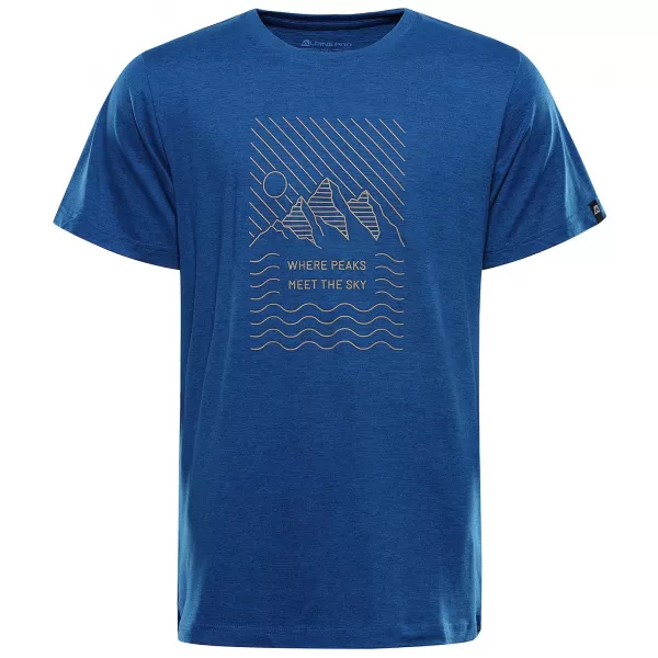  Pánské outdoorové triko ALPINE PRO NOGER 2 ELECTRIC BLUE LEMONADE VARIANTA PA 